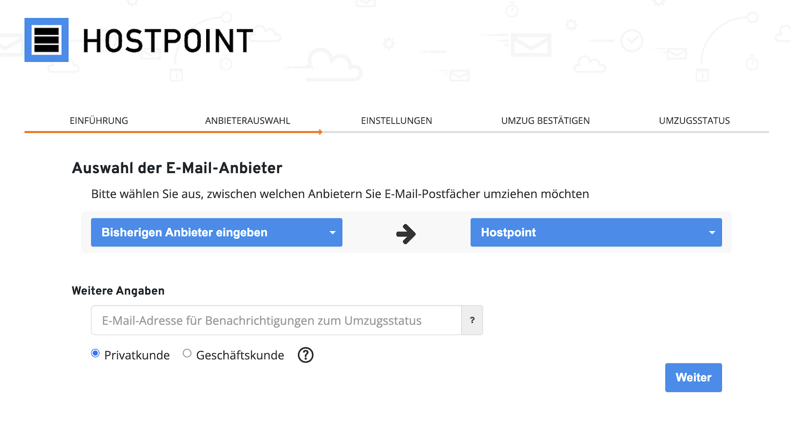 Audriga E Mail Umzug 01 de