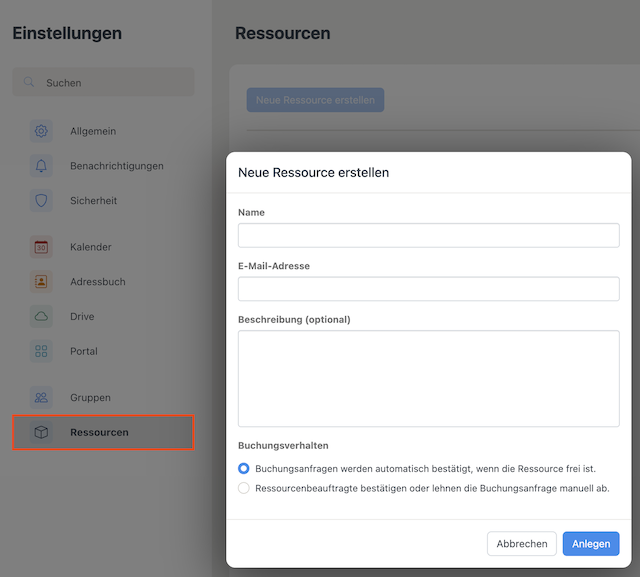 Cloud Office Ressourcen de