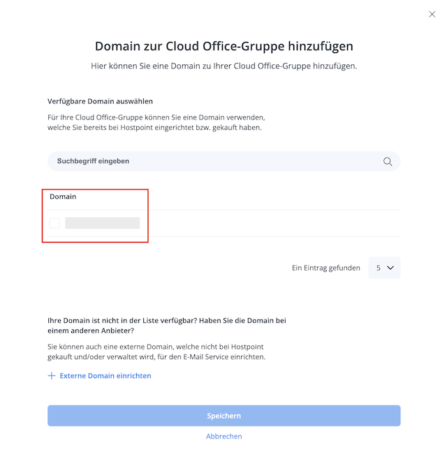 Cloud Office Domain zuweisen 02 de