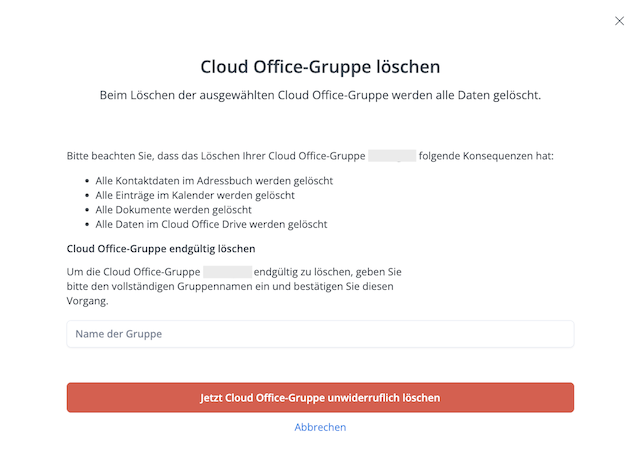 Cloud Office Gruppe loeschen 03 de