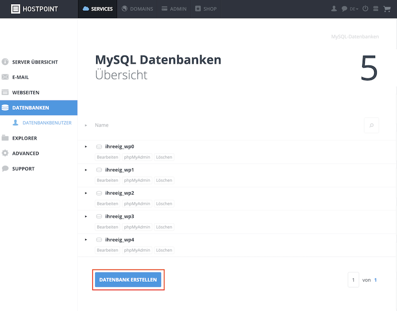 DatenbankErstellen de