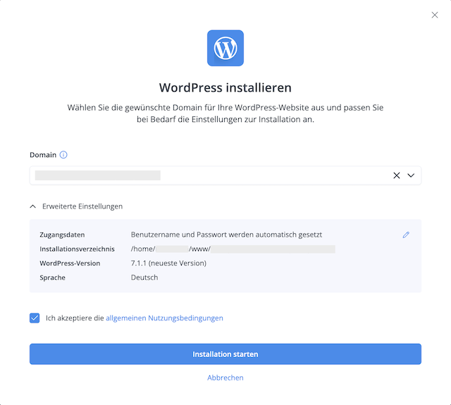 WordPress installieren 03 de