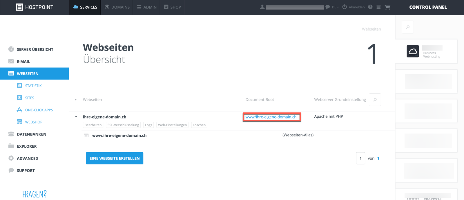 document root de