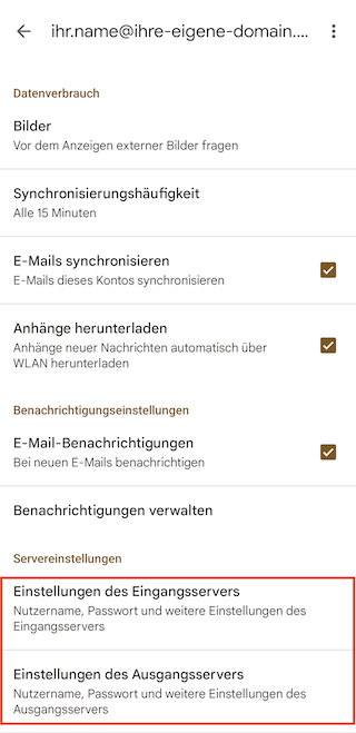 E Mail Konfiguration Android Gmail 14 DE