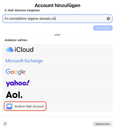 E Mail Konfiguration Apple Mail 03 de