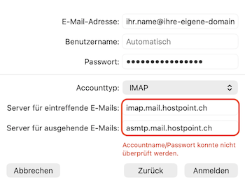 E Mail Konfiguration Apple Mail 05 de