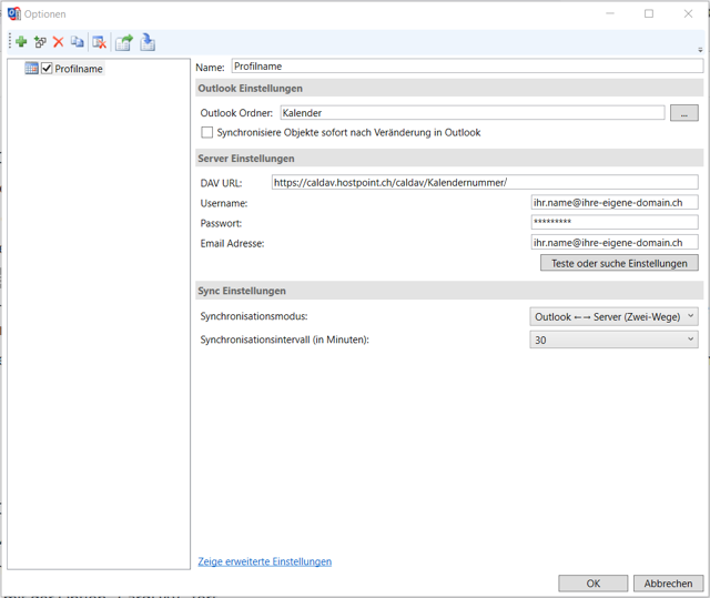 Outlook CalDav Synchronizer 02 DE