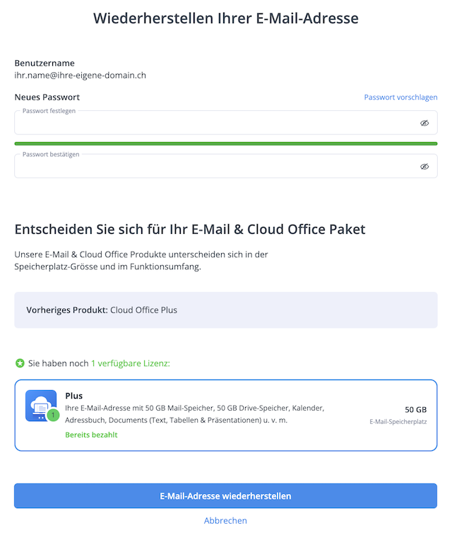 E Mail Adresse wiederherstellen 02 de