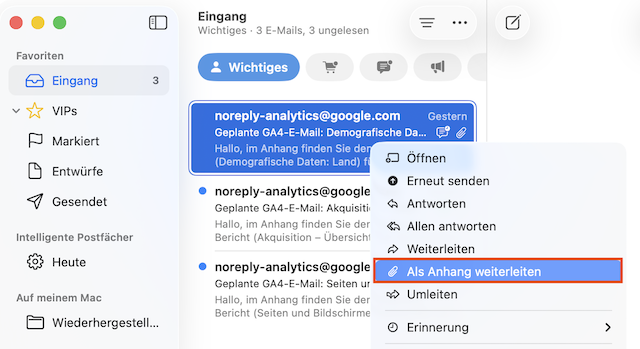 Apple Mail Als Anhang weiterleiten de