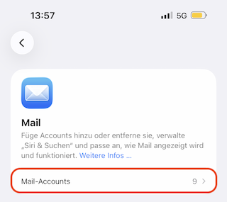 E-Mail-Konfiguration mit iPhone und iPad