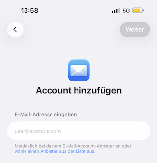 E Mail Konfiguration iPhone 04 de