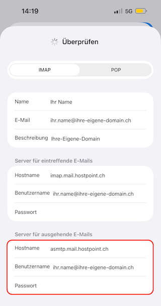 E Mail Konfiguration iPhone 07 de