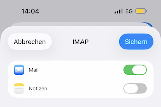 E Mail Konfiguration iPhone 08 de