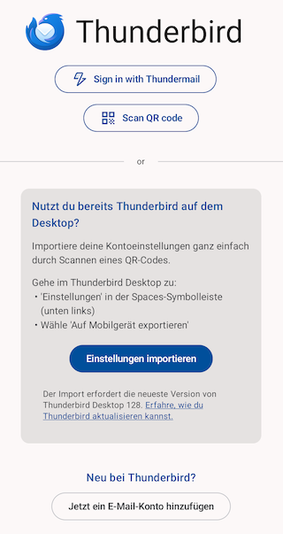 Thunderbird App 02 de