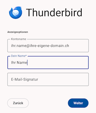 Thunderbird App 07 de