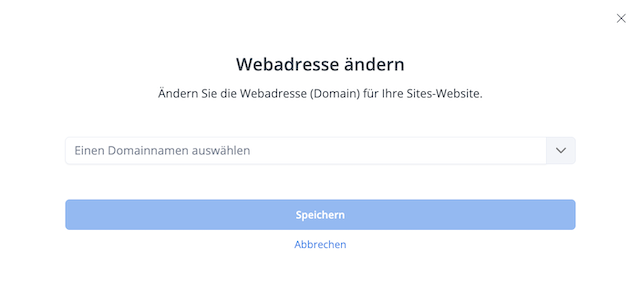 CP Sites Domain aendern 02 de