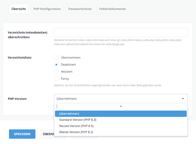 phpversion