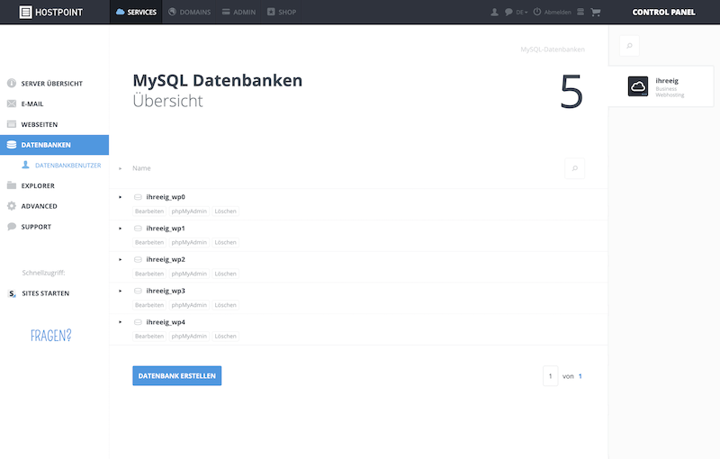 CP Datenbanken Uebersicht de
