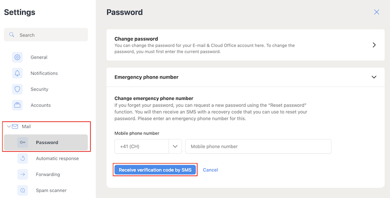 Cloud Office Notfall Telefonnummer en