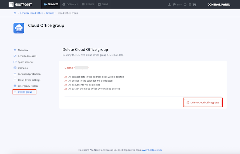Cloud Office Gruppe loeschen 02 en