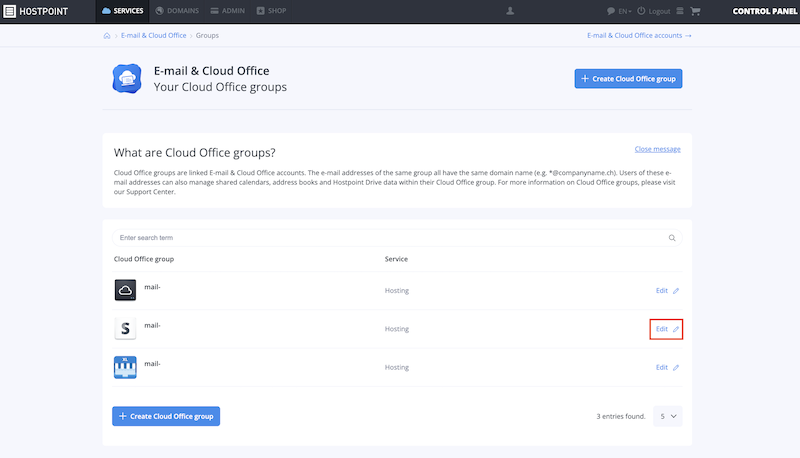 CloudOfficeGruppe von Hosting losen 01 EN