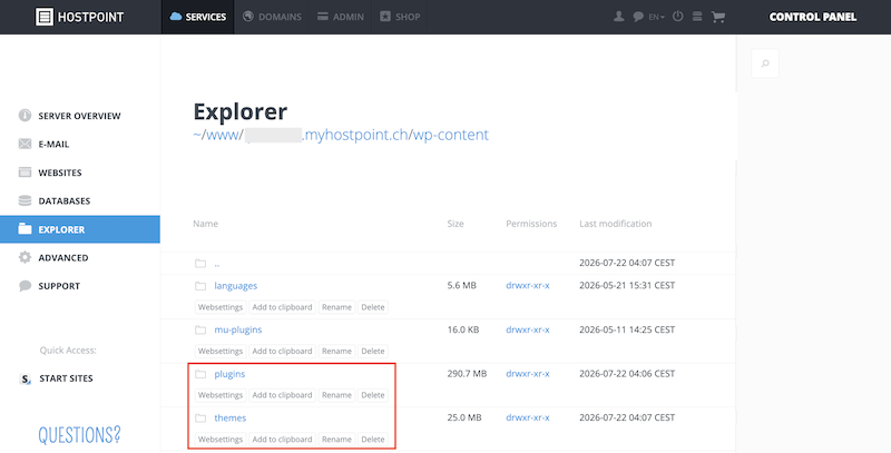 Explorer WP Plugin Theme en