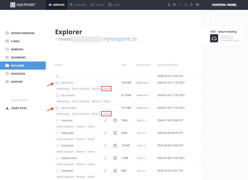 WordPress manuell updaten 01 en