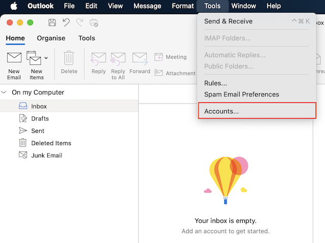 E Mail Konfiguration Outlook fuer Mac klassisch 01 de