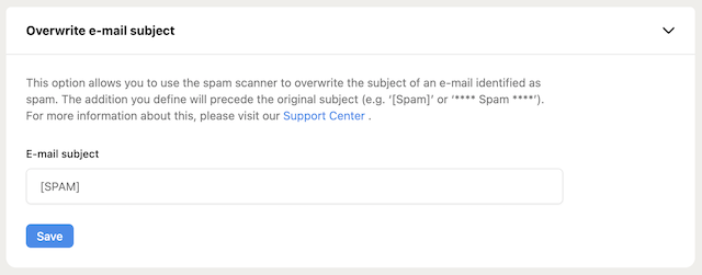 CP Spamscanner Betreff en