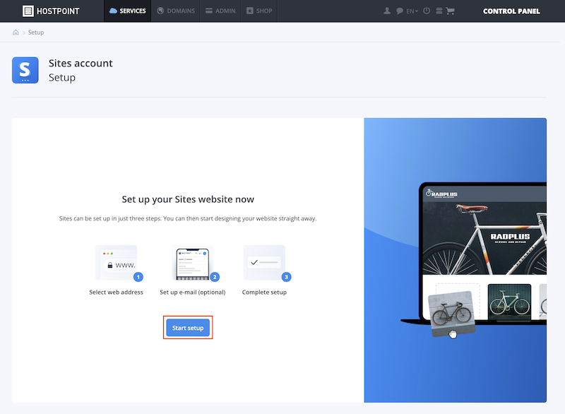 Sites Onboarding starten fr