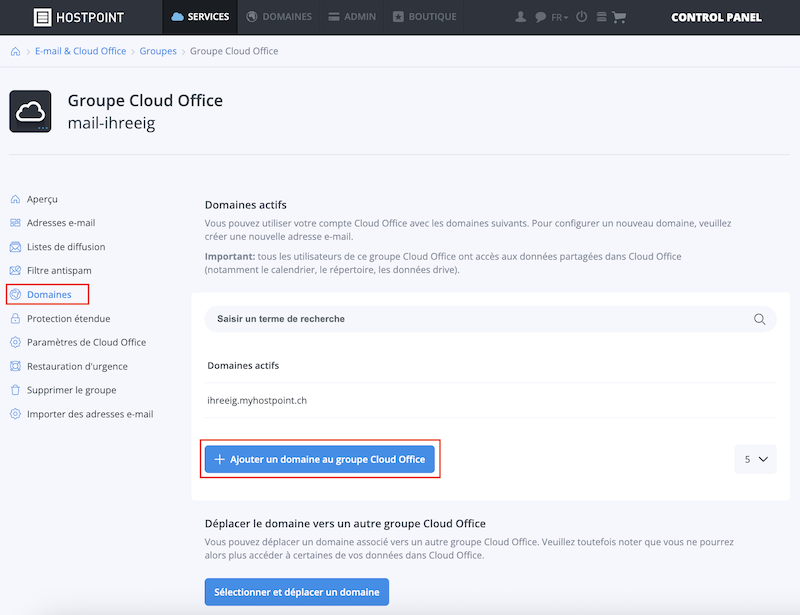 Cloud Office Domain zuweisen 01 fr