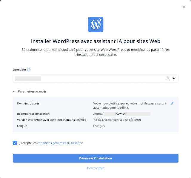 WordPress mit KI installieren 02 fr