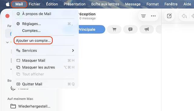 E Mail Konfiguration Apple Mail 01 fr