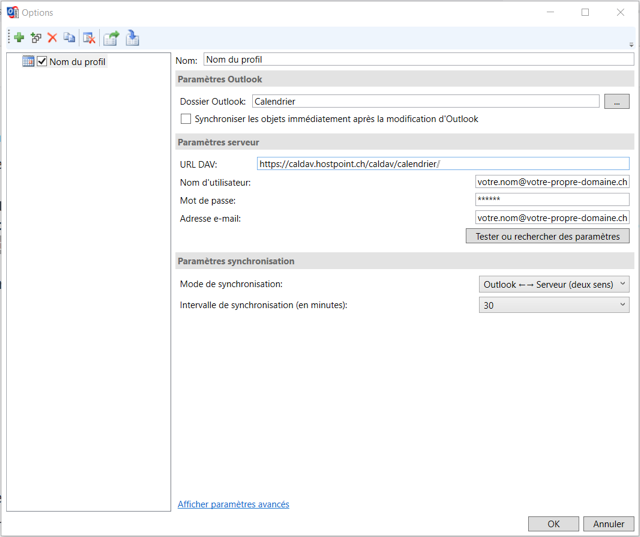 Outlook CalDav Synchronizer 02 FR