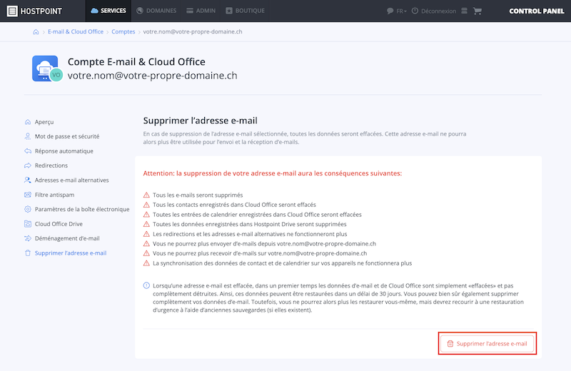 E Mail Adresse loeschen 01 fr