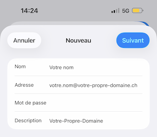 E Mail Konfiguration iPhone 06 fr