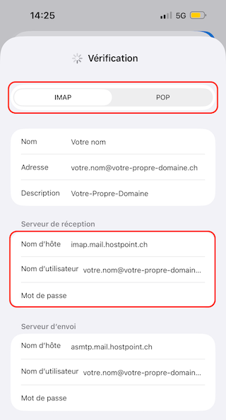E Mail Konfiguration iPhone 07a fr