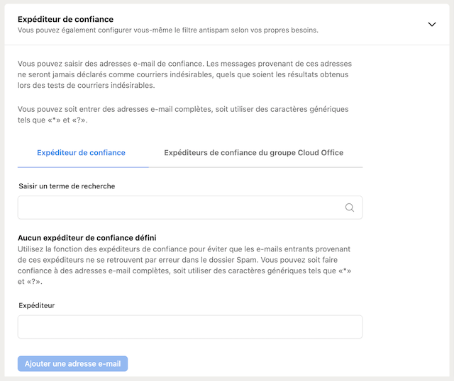 CP Spamscanner erlaubte Absender fr