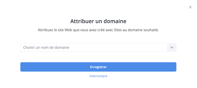 Sites Domain anpassen fr