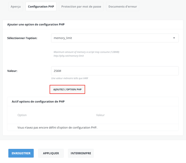 PHP Konfiguration 01 fr