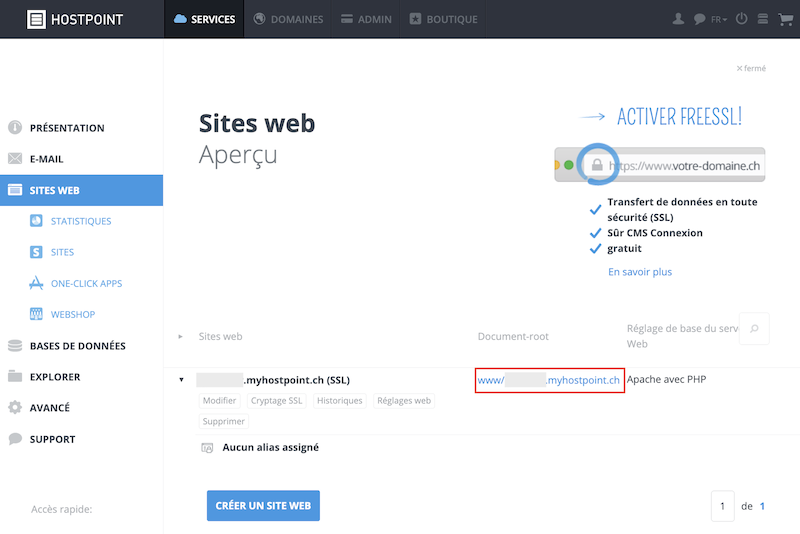 Webhosting Konfigurationsdatei 01 fr