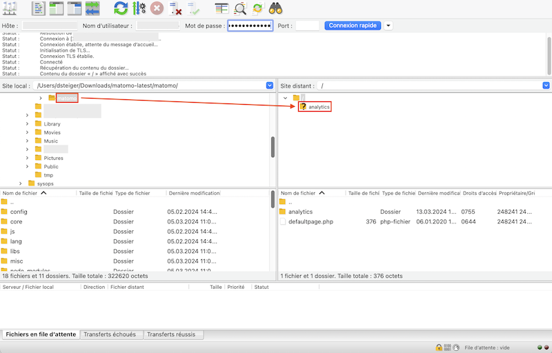 Matomo FTP Client fr