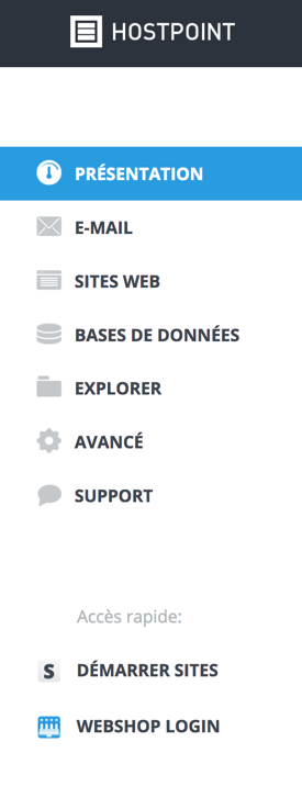 Hostpoint Control Panel