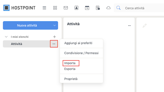 Cloud Office importare