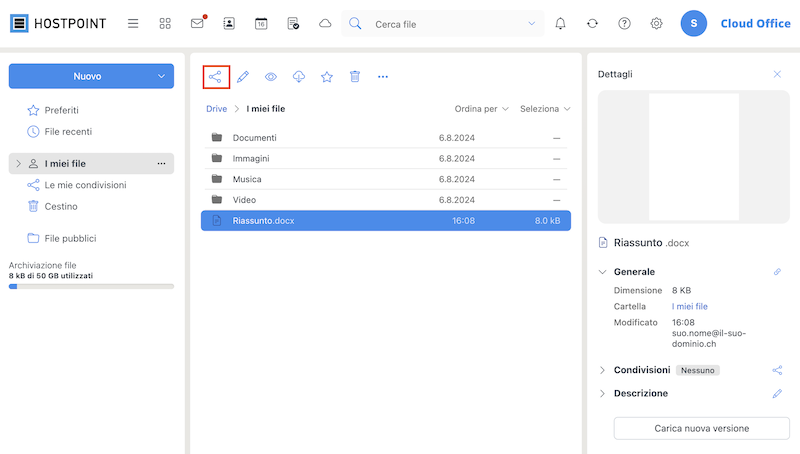 Cloud Office Datei teilen 01 it