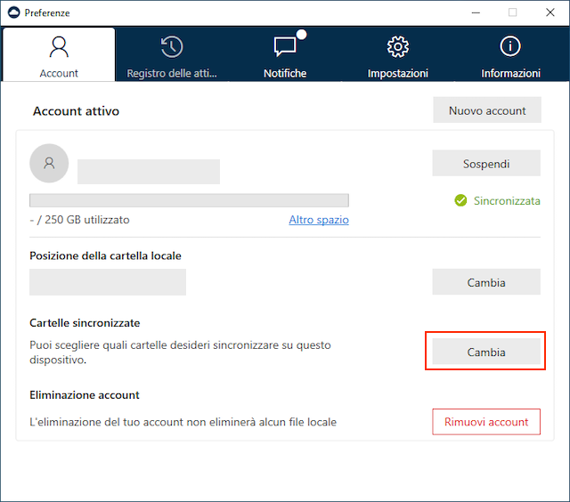 CloudOfficeDrive SynchronisierteOrdner Windows it