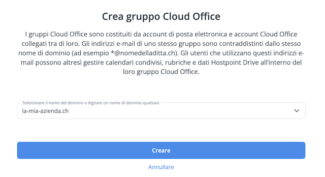 CloudOfficeGruppe erstellen Overlay it