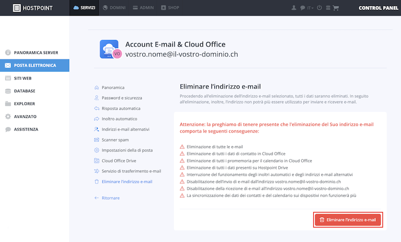 EMailAdresse loeschen it