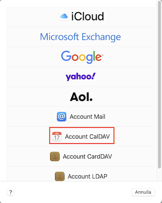 Apple Ventura Account hinzufuegen CalDAV IT