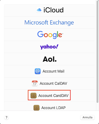 Apple Ventura Account hinzufuegen CardDAV IT